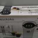 Espresso Machine with Steam Milk Frother Semi Automatic 20 Bar Compact White with Toggle Switch for home Cafetera Espresso, Latte, Cappuccino, Americano, Macchiato