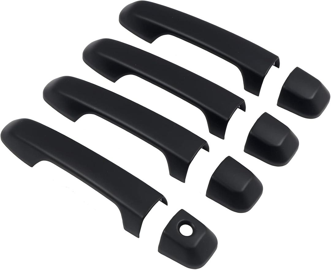 ITrims Door Handle Cover Trim for Toyota 4Runner 4WD N280 Prado J150 2010-2024 2018 2019 2020 Car Styling Accessories Exterior Door Handles 8PCS ABS (No Smart Key Holes Matte Black)