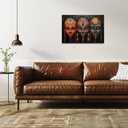 2 x ZQQART African American Wall Art for Living Room Ethnic Tribal Mask Poster Vintage African Traditional Tribal Canvas Prints Bedroom Wall Decor (White,12.00" x 18.00")