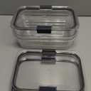 Rubbermaid Brilliance Food Storage Container, Large, 9.6 Cup, Clear, 3 Pack