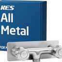 KES All Metal RV Shower Faucet, Leak-Proof 4 Inch Camper Shower Faucet Valve Diverter Replacement, Solid One-Piece Brass Body (Valve Only, Showerhead Not Included), Brushed Nickel