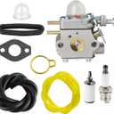 H2500 Carburetor for Hyper Tough Weed Eater H2500 H2510 H2520 25cc 2 cycle String Trimmer Parts MTD 753-06423 Carburetor