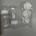 Hands-Free Baby Bottle - Anti-Colic Nursing System 4 oz Baby Bottle with Fast Flow Nipple/Teat 3m+ with Tube Straw Feeding System for Toddler (2 Bottles - Elephant)