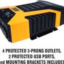 PowerDrive 2000 Watt Power Inverter, PWD2000P with Bluetooth Wireless Tech and Remote Control