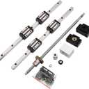 2Pcs 500MM HGR20 Linear Guide Rail with 4 Bearing Block,1Pcs 500MM SFU1204 Ball Screw with Metal Deflector Ball Screw Nut