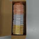 Layhit 600 Pcs Square Mini Foil Cupcake Liners Disposable Brownie Square Baking Cups Foil Muffin Liners Cupcake Papers Party Supplies for Weddings Birthdays Baby Showers (Bright Color)