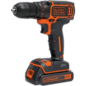 BLACK+DECKER 20V MAX Cordless Drill/Driver Kit with Battery, Charger, and Double-Ended Bit (BDCDD120C)