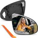 Passenger Side Mirror Replacement for Toyota Camry 2012 2013 2014 2015 2016 2017, Avalon Hybrid 2013-2018, Right Side View Mirror Glass with Backing Plate, Power Heated