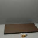 Picture Ledge Shelf with Lip, Brown Floating Shelves for Wall Set of 2, 24 inch Wall Floating Shelves for Bedroom Living Room Bathroom Kitchen