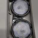 Battery Operated Puck Lights with Remote LED Under Cabinet Lighting Wireless Stick on Lights Color Changing Timer Tap Lights for Cabinets Shelves Closets Display Case - 2Pack Black