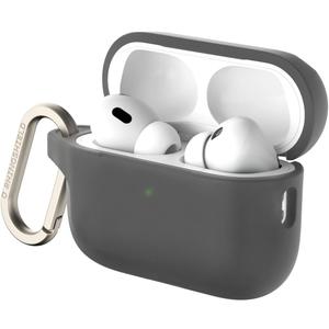 RHINOSHIELD AirPods Case with Carabiner Compatible with Apple [AirPods Pro 2] | Military Grade Drop Protection, Scratch Resistant, Wireless Charging - [Classic Black, Standard Set]