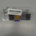 2mm Grommets Eyelets kit with Tool, 800PCS 4 Colors Grommets 2mm Plated Copper Metal Grommet Kit Shoelaces Belts Eye Buckles with Plastic Storage Box