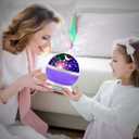 Kids Star Projector Night Light for Girls, 360° Rotating Star Lights for Bedroom, Toddler Night Light Projector, Ceiling Light Projector for Kids Room, Birthday Gift for 3-8 Year Old Girls Purple
