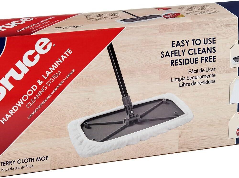 Hardwood & Laminate Cleaning System (with Terry Cloth Mop Cover)