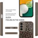 MOWIME Compatible with Samsung Galaxy A13 5G Case with Card Holder, Cheetah Print Shockproof Soft TPU Protective Cover Women Girls, Anti Scratch Wallet Case for Galaxy A13 5G 6.5 Inch, Brown