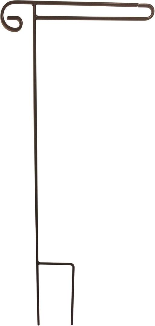 Premium Garden Flag Stand, Powder Coated, Weather Proof, for 12 x 18 inch Small Flags, Black, 0000013