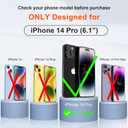 ORETECH for iPhone 14 Pro Case, with [2 x Screen Protectors] [10 Ft Military Grade Drop Test] [Camera Protection] 360 Full Body Shockproof Slim Thin Phone Case iPhone 14 Pro Cover 6.1" Purple