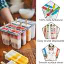 WISYOK 1000 Pcs Wooden Popsicle Sticks for Crafts, 4.5 Inch Wooden Craft Sticks, Wide Lollipop Sticks, Treat Sticks Ice Pop Sticks for Home Art Projects