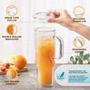 MEWAY 40 oz Acrylic Tumbler with Handle and Straw LidDouble Wall Vacuum Reusable plastic Water Bottle Travel Mug CupClassic Tumblers Cupholder Friendly (2 Pack)