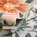 2x6 Floral Boho Runner - Beige Non-Slip Washable Rug, Soft Botanical Carpet for Hallway Kitchen & Bedroom