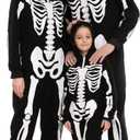 Spooktacular Creations Halloween Skeleton Costume, Family Matching Skeleton Costume for Halloween Cosplay Party (X-Large, Black)
