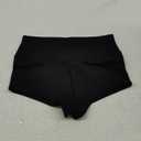 Scrunch Booty Shorts for Women V Back High Waisted Yoga Shorts Cut Out Rave Bottoms Butt Lifting Short Mini Hot Pants (Small, # Black)