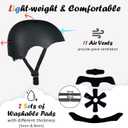 Kids Bike Helmet, Adjustable and Multi-Sport, from Toddler to Youth, 3 Sizes