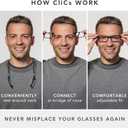 Clic Magnetic Reading Glasses - Original Long (M-L) - Rigid Headband