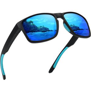Sports Polarized Sunglasses for Men Women UV Protection Unbreakable Driving Running Fishing Hiking Sun Glasses