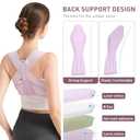 Posture Corrector For Women, Adjustable Back Brace For Posture, Back Posture Corrector Providing Pain Relief From Lumbar, Neck, Shoulder, And Clavicle, Back (S/M Upper Waist 25-36 Inch) (Purple)