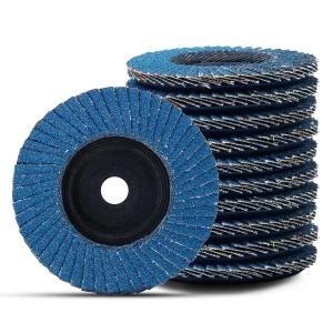 10 Pc 3-inch Shaft 3/8 Grinding Flap Disc 80 GritZirconia Abrasiveefficient Grindingwear-Resistant and Durable Angle Grinder Sanding Disc for Metal, Wood, Stainless Steel Finishing