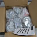 HOLKIE Caster Wheels 3 inch Locking Casters Set of 12, Threaded Stem 3/8" -16 x 1-1/2" (Diameter 3/8", Length 1-1/2") Swivel Heavy Duty Castors Gray