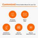 FICS Car Phone Holder for Kia Sorento 2021 2022 2023 Custom-Fit Mount for Seamless Display Integration, Interior Accessories for Navigation Use, Stable Driving View
