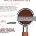 58mm Espresso Tamper, SANTOW Barista Coffee Tamper with Flat Stainless Steel Base  Professional Espresso Hand Tamper