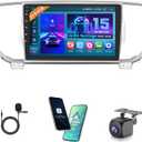 Hikity Android 15 Car Stereo for 2016-2018 Kia Sportage KX5 Radio 2+64GB 9 Inch Touchscreen Car Radio Wireless Apple Carplay Android Auto Support GPS Navigation WiFi Bluetooth FM EQ Backup Camera