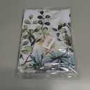 2 x Sage Green Eucalyptus Leaves Curtain Valance for Windows Watercolor Window Treatments 1 Panel Short Curtains for Kitchen Windows Bathroom Bedroom,42 x 12 Inch