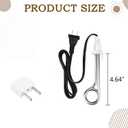 Travel Camping Accessories Tea Immersion Heater - Portable Immersion Water Heater 300W Dual Voltage 120/240V White