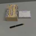 60 Pcs Bridal Shower Wedding Decorations Wooden Advice and Wishes Cards Box for Bridal Shower Party Favors Graduation Wish Cards Box(Blue Flower)