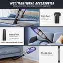 Bossdan Handheld Vacuum Cordless Car Vac Portable with 8KPA & Multi Accessories & Low Noise, Lightweight Hand Held Vacuum Cordless Rechargeable for Car/Home/Dust/Pet Hair, Mine Portable Vacuum