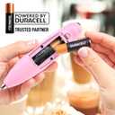 Zulay Powerful Milk Frother (4 Duracell Batteries Included) - Handheld Milk Frother Wand Drink Mixer for Coffee - Powerful Milk Foamer for Cappuccino, Frappe, Matcha & Creamer - Cotton Candy