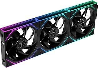 Thermalright TL-M12Q X3 120mm PC Case Fans, 2000RPM, 68.9CFM, 3-Pack | Clean Daisy Chain Wiring, PWM/ARGB Sync, Infinity Mirror Lighting