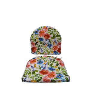 RSH DECOR: Tufted U-Shape Wicker Seat Cushions Set of 2 | 17x17| All-Weather Spun Fabric | Water-Resistant | Outdoor Chair Cushions for Patio Furniture | Oakmont Hightown Festival