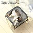 JUNSPOW Cat Bed [Designed for Big Cats] Cat Hammock Dog Bed Pet Square Hammock Bed Free-Standing Kitty Sleeping Couch Pet Supplies Whole Wash Stable Detachable Easy Assembly Indoor Outdoor