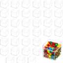 36 Packs 2''x2''x2'' Acrylic Box with Lids for Storage Display, Acrylic Cube Containers for Halloween Storage, Christmas Ornaments, for Candy Pill, Tiny Jewelry, Cosmetics, Party Favor
