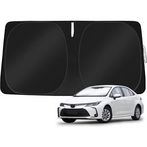 Windshield Sun Shade Custom Fit Toyota Corolla 2020-2026(Not for Corolla Cross) Foldable Sunshade Double Layer Windshield Cover Window Shade Sun Protector Sun Visor Accessories