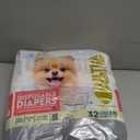 Paw Inspired Disposable Dog Diapers, Female Dog Diapers Ultra Protection, Diapers for Dogs in Heat, Excitable Urination, or Incontinence, XXS 32 Count