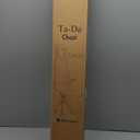 STEP2GOLD Ta-Da Chair, Portable Trekking Hiking Pole, Folding Walking Stick with Seat, Walking Cane with Chair, Foldable Chair, Lightweight Aluminum, Easy Carry and Storage, Anti-Slip (34.6") Black