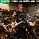 RANSOTO Fender Eliminator Kits Compatible with Kawasaki Ninja 500 Z500 2025 2026 Ninja 400 / Z400 20182024 Ninja 250 20182023 License Plate Holder
