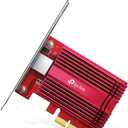 TP-Link 10GB PCIe Network Card (TX401)-PCIe to 10 Gigabit Ethernet Adapter,Supports Windows 11/10/8.1/8/7, Servers 2019/2016/2012 R2, and Linux, Including a CAT6A Cable