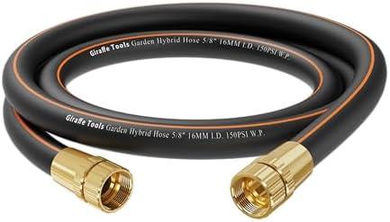 Giraffe Tools Leader Hose 6ft x 5/8", Short Water Hose Heavy Duty for Hose Reel, Lightweight, Flexible with Female Female Fittings